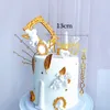 Ins Happy Birthday Acrylic Cake Topper Gold Novelty Love Wedding Cake Topper för årsdag Födelsedagsfestdekorationer6021070