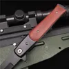 23CM (8.9') 58HRC Folding Knife Pipe Pocket Knives outdoor camping 8cr15mov blade wood handle hunting survival tactical Knifes