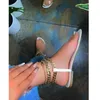 2021 Sommer neuer Stil flache Sandalen Modelle Mody Color Chain Open Toe Outdoor Frauen039S Schuhe Plus Size 436105563