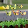Długi kij sztuczny motyl domowy ogród sztuczny motyl dekoracja ogrodu motyl 50 PCSLOT Dekorat motyli na zewnątrz 55133347
