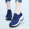 Mulheres sapatos sapatilhas forma treinadores ortopédicos passeio ao ar livre plataforma ocasional meia pedaço deslizamento em mujer
