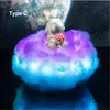 LED kleurrijke wolken astronaut lamp met regenboog effect als kindernacht licht kinderen slaapkamer nachtlamp decor thuis