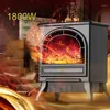 electric flame fireplace