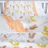 Dropshipping Infantil Enveloppe pour les nouveau-nés Couvertures de bébé Swaddle 4 Couche Bamboo Coton Mousseline Mousseline Multi-Use Baby Bain Serviette LJ201014