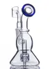 Glass Bong Hookahs Recycler Dab Rigs Oil Water Bongs Heady Rig Smoking Glass Water pipes With 14mm Bowl