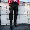 화물 바지 여성 펑크 플러스 사이즈 바지 조깅 힙합 바지 한국어 스타일 대형 블랙 바지 여성 하라주쿠 Streetwear 201119