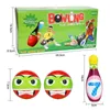 1 Set Birilli e palline da bowling Divertimento sicuro PU Giocattolo educativo per bambini Piccoli Bambini Giocattolo da esterno o da interno Sportsqqq4965556