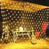 6x4m Mesh Net Julbelysning utomhus vattentätt strängljus Led Fairy Light Garland för dekoration semesterår jul 201201