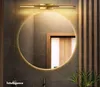 Mirror front light simple modern led bathroom bathroom mirror cabinet lighting waterproof anti-fog lamps Nordic toilet lights