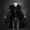 Real Fur Parka Coat Mężczyźni Wodoodporne Mężczyźni Parka Kurtka Zimowa Ciepłe Długie Futra Fox Coats Odzieży Śnieg Outdoor Płaszcz Dorywczo Topy 5xl