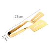 1Pc Pentole Bistecca Tong Oro Pane Clip Grill Accessorio Pinze da cucina Acciaio inossidabile solido Utensili da cucina per alimenti 201116