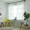 Curtain & Drapes Modern Concise Wave Window Curtains Embroidered Screening Yarn Fabric Art Windows Light Transmission Tube Curtains1