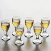 6PCS Crystal Cup Shot Creative Spirits Wine Mini Glass glasses Party Drinking Charming Thick Small LJ200821