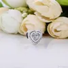 Designer Jewelry 925 Silver Bracelet Charm Bead fit Pandora Sparkling Love Heart Slide Bracelets Perles Style Européen Charms Beaded Murano