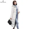 Pinkyisblack jaqueta de inverno mulheres casaco de algodão acolchoado jaqueta comprida engrossar fêmea parkas plus tamanho 6xl chaqueta mujer 201006