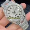 2022 TWF V3 126331 126234 A2824 Relógio automático masculino 116333 diamantes pavimentados ouro árabe mostrador 904L caixa de aço inoxidável totalmente gelado pulseira de diamante relógios de eternidade