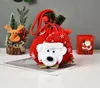 hot Bella borsa regalo di Natale bambola dimensionale Candy Bag borsa di Natale stringa di tiro decorazioni natalizie DB041