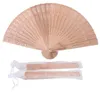 Partij gunst 60-90st gepersonaliseerde houten hand fan bruiloft giften Geschenken voor gast sandalwood fans decoratie