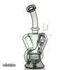 Narghilè Tornado da 9 pollici Riciclabile Riciclato Dab Rigs Bong d'acqua in vetro Pipa da fumo Tubi inebrianti Giunto da 14 mm