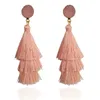 Line tassel Layered earrings stud Statement Big Dangle Drop Ear rings for Women Fashion Jewelry Gift will and sandy