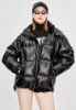 YA8003# Original Desginer down JAZZEVAR Winter Fashion Street Womens Edgy Sliver Short Jacket Cool Girls