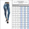 Mulheres primavera verão sexy cintura alta skinny jeans senhoras casual denim azul calças fêmea rasgado denim lápis calças lj201130