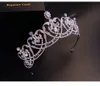 2021 Novo Vintage Barroco Barroco Tiaras Acessórios Prom Headwear Impressionante Sheer Cristais Casamento Tiaras e Coroas 1910