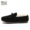 Polali New Men Slispersコットン暖かい冬のホームスリッパコットン - パッド入りシューズ卸売スノーブーツ201104