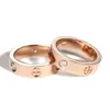 Tytanium Steel Wedding Miłośnicy Pierścień dla kobiet luksusowe cyrkonowe pierścionki zaręczynowe mężczyzn Prezenty biżuterii