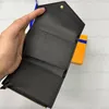 مصممي Luxurys محفظة حقيقية محفظة جلدية حقيبة يدوية على جودة الجودة من الرجال حاملي بطاقات عملة النساء الأسود L1597