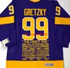 Tanie Custom Vintage Wayne Gretzky La Kings Kariera CCM Hockey Jersey Stitch Dodaj dowolny numer Nazwa Mężczyźni Kid Hockey Koszulki XS-5XL