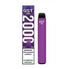 GST XXL Dispositivo di sigaretta monouso Pod Kit 2000 sbuffi disponibili per la batteria da 1000mAh 6.5ml Penna vuota PODS