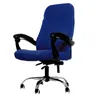 Krzesło komputerowe Pokrywa Spandex do studiowania Krzesło biurowe Slipcover Elastyczne Szare Czarne Navy Red Fotel Pokrywa Obudowa 1 PC Y200103