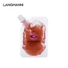 Lip Gloss base de gel 50ml Gel Oil não Stick Limpar Lipgloss Base de Batom Lipgloss DIY material Lip Gloss base não Vara Limpar 6pcs