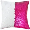 DHL 12 colors Sequins Mermaid Pillow Case Cushion New sublimation magic sequins blank pillow cases hot transfer printing DIY personalized gift C0114