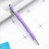 Metal press pen, aluminum pole pen, Maggie capacitor touch ball pen, hand written touch screen custom logo gift pen