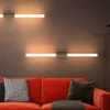 Moderne mur LED lampe salon escalier allée lampes linéaire tube métallique chambre lampe de chevet foyer couloir or applique miroir lumière