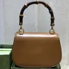 2021 Las más nuevas mujeres Bolsos de bambú Bolsos de cuero genuino Bolsos Monedero Monedero Moda Diseñador de lujo Vintage Cross Body Hombro B217W