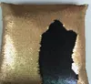 Mermaid Throw Pillow Case Magic Reversible Cekiny Pokrywa Glitter Sofa Poduszka Case 40 * 40 cm Syrenka Poduszka obejmuje LJJK2452-1