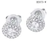 Micro Inlay Diamond Ohrringe Einfache Modeohrringe Edelstahlmaterial No Allergy No Fading Women Stud Ohrringe Whole299f2199637