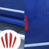 ダッジRAMのためのゴム製の車のドア側の抗衝突テープ赤い炭素繊維4pc 1500 2010-2020アクセサリー