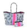 2022 Fashion Travel неопреновая многоцелевая женская сумочка пляжная сумка с внутренним карманом молнии