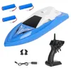 2 motores Controle remoto de alta velocidade SpeedBoat 20 minutos Tempo de jogo RC Racing Boat Elétrico Full Function RC Boat Toy kid water play