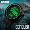 Skmei Men Sport Watch Dual Time Watches Роскошные Световые будильники Обратный отсчет 5bar Водонепроницаемые Цифровые Часы Relogio Masculino Relogio 1251