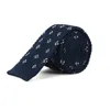 Neckband sitonjwly 6 cm stickat slips för mens mode fritid randig avslappnad platt polyester bröllop groom slips anpassning logo1