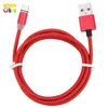 Magnetisk kabel Micro USB-typ C Fast Laddningsledning För Samsung Xiaomi Huawei Flödande LED Lighting Magnet Charger 100pcs