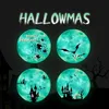 Luminous Moon Wall Sticker For Kids Room Halloween Decoration Sticker Luminous Castle Wall Decal Bedroom Glow In The Dark Stickers GGE2164