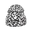 Leopard beanies dubbla förtjockar varma skallar kepsar oändlighet sarf sets9718023275w