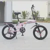 Folding Bike 20 Inch Variable Speed Grid Disc Brake Male And Female Ultra-Light Students Carry Small Bicycles