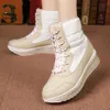 Hot Sale-Winter Håll Varma Kvinnor Casual Boots Fashion High Top Kvinnor Sneakers Outdoor Non-Slip Short Plush Women's Shoes Trend Snow Boots